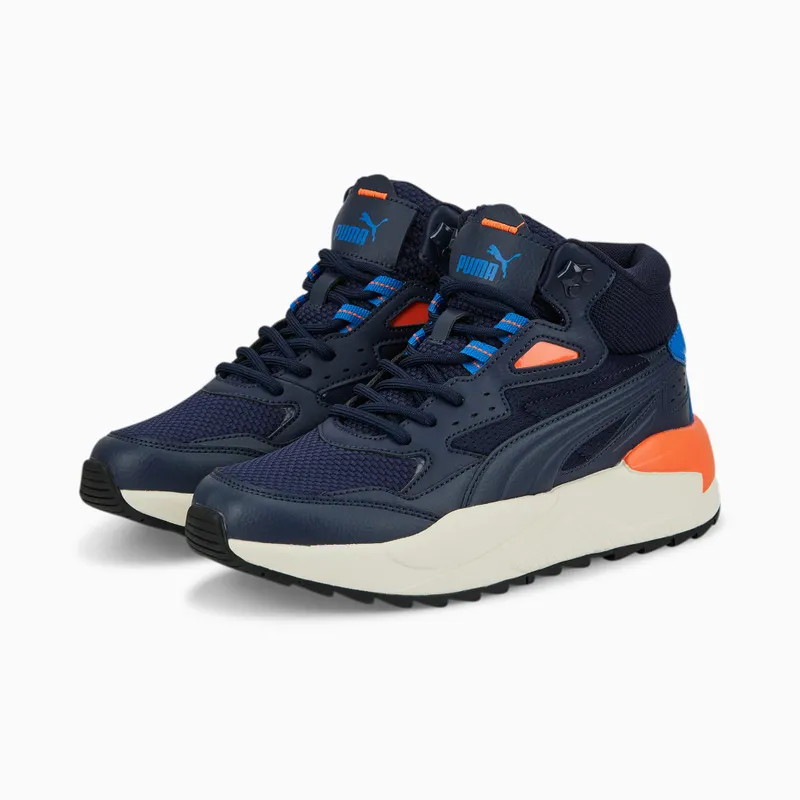 Puma X-Ray Speed Mid WTR Youth Blauw/Oranje (387385-02)