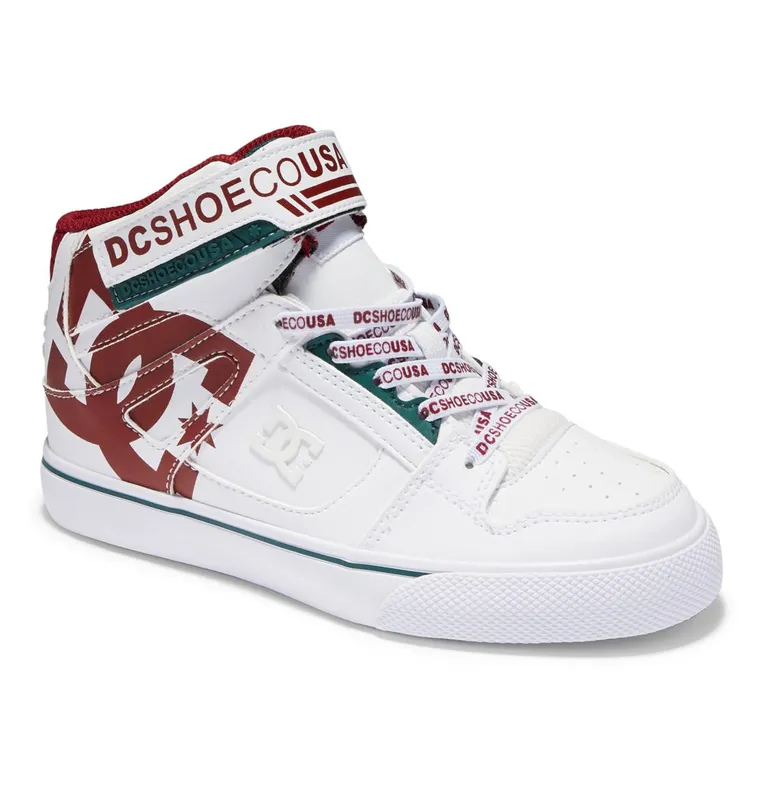 DC Shoes Pure Hi SE white/chili pepper (ADBS300329-WT8)