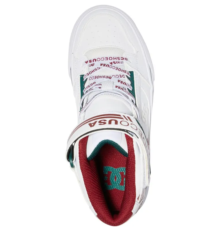 DC Shoes Pure Hi SE white/chili pepper (ADBS300329-WT8)