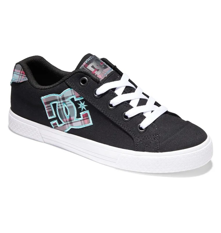 DC Shoes Chelsea black/plaid/white (ADJS300243-BD4)