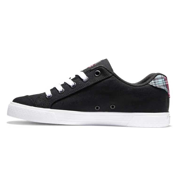 DC Shoes Chelsea black/plaid/white (ADJS300243-BD4)