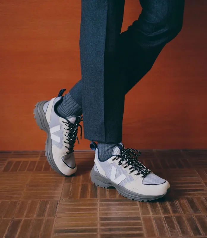 Veja VENTURI B-MESH SILVER WHITE KAKI SOLE (VT012264)