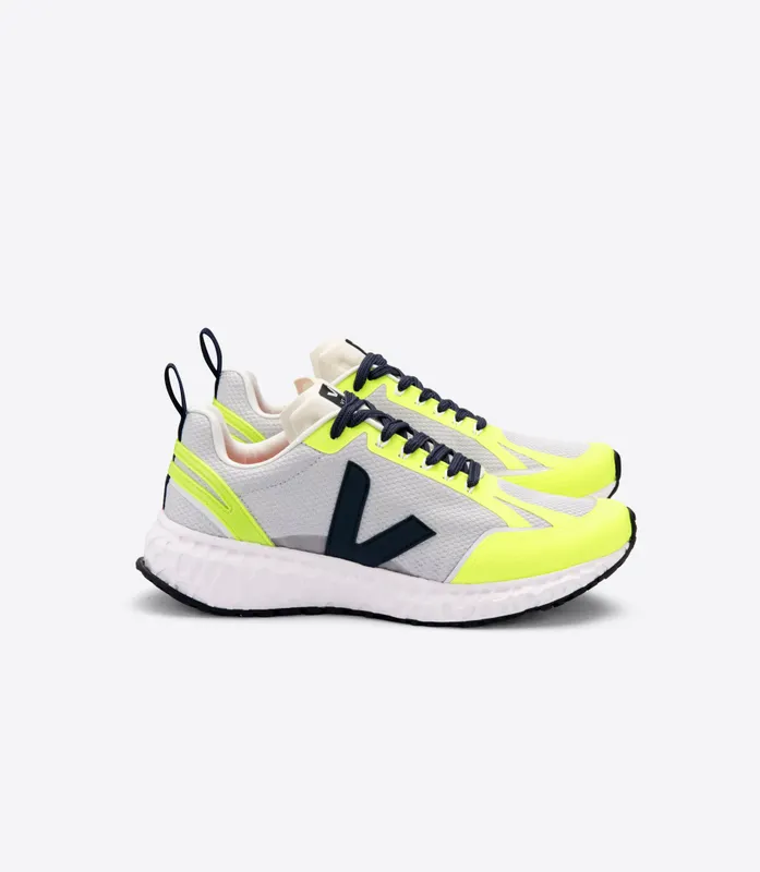 Veja CONDOR MESH LIGHT GREY JAUNE FLUO (CD012431)