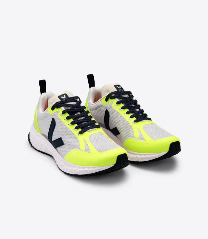 Veja CONDOR MESH LIGHT GREY JAUNE FLUO (CD012431)