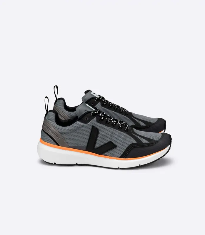 Veja CONDOR 2 ALVEOMESH CONCRETE BLACK NEON ORANGE (CL012484)