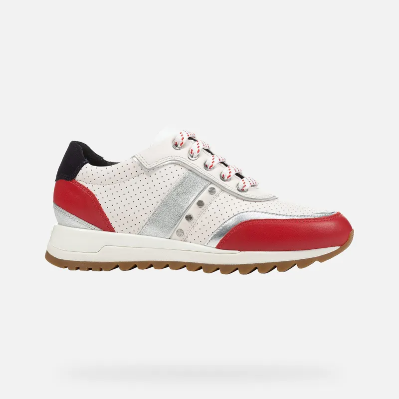 Geox Tabelya Woman off white/red (D02AQA00085C0644)