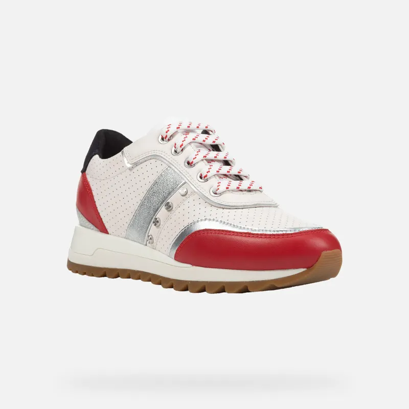 Geox Tabelya Woman off white/red (D02AQA00085C0644)