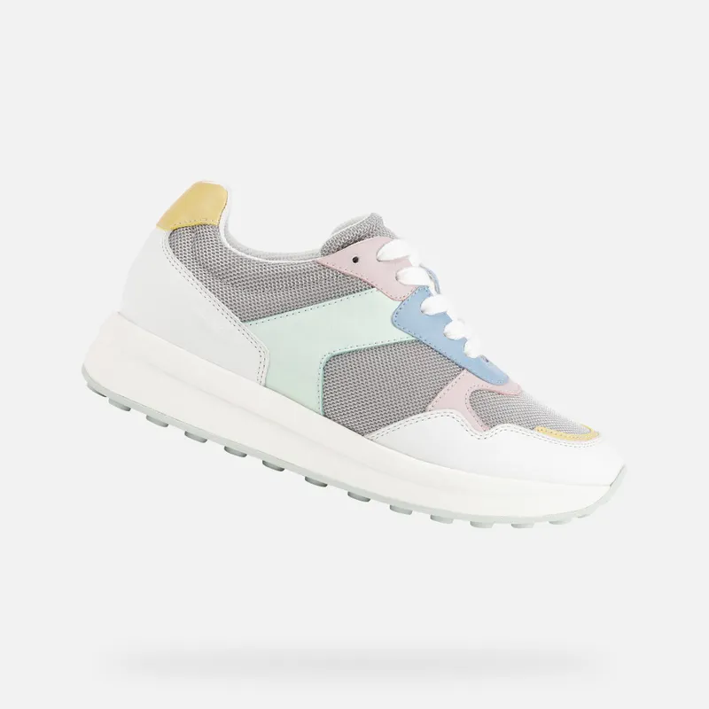 Geox Runntix Woman light grey/white (D25RRB01485C1303)