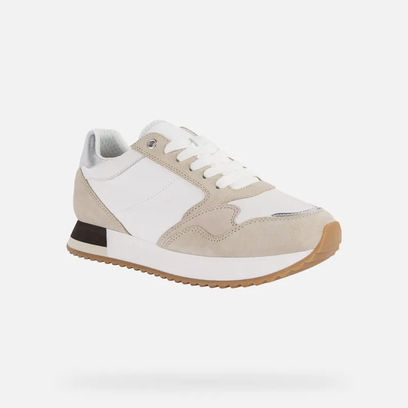 Geox Doralea Woman white/light taupe (D25RTB0FU22C1ZH6)