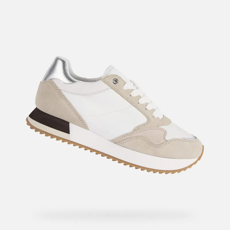 Geox Doralea Woman white/light taupe (D25RTB0FU22C1ZH6)