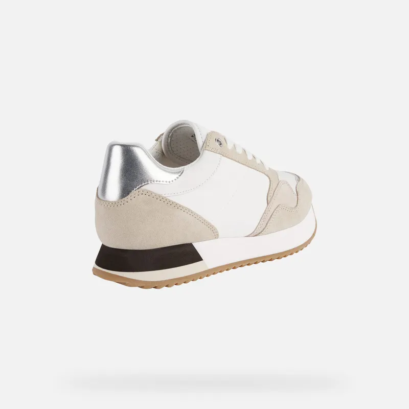 Geox Doralea Woman white/light taupe (D25RTB0FU22C1ZH6)