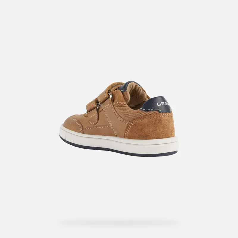Geox Trottola Toddler Boy caramel/navy (B2543A0CL22C5GF4)