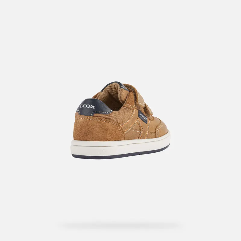 Geox Trottola Toddler Boy caramel/navy (B2543A0CL22C5GF4)