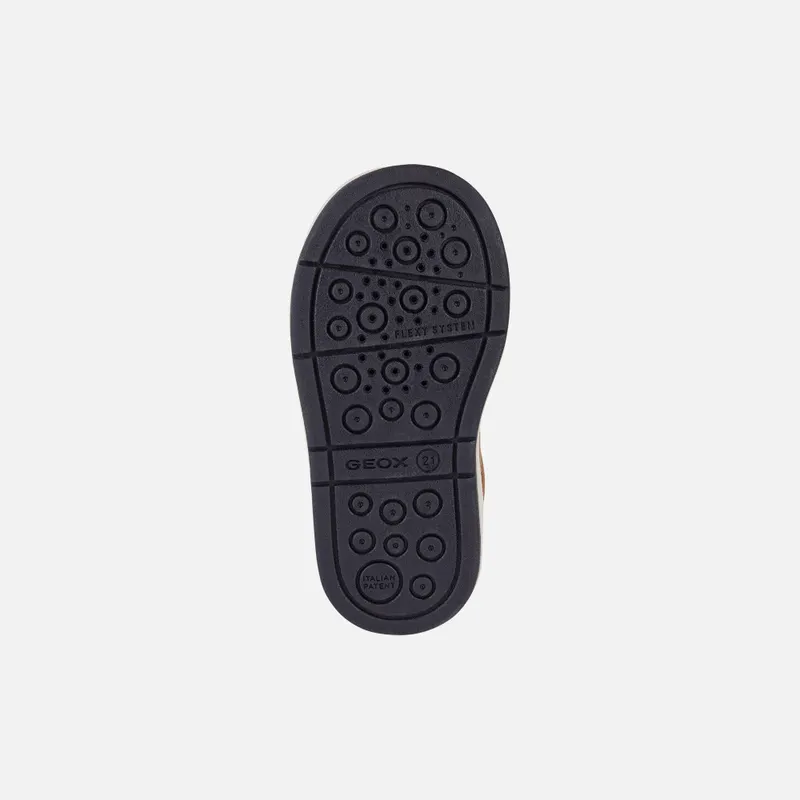 Geox Trottola Toddler Boy caramel/navy (B2543A0CL22C5GF4)