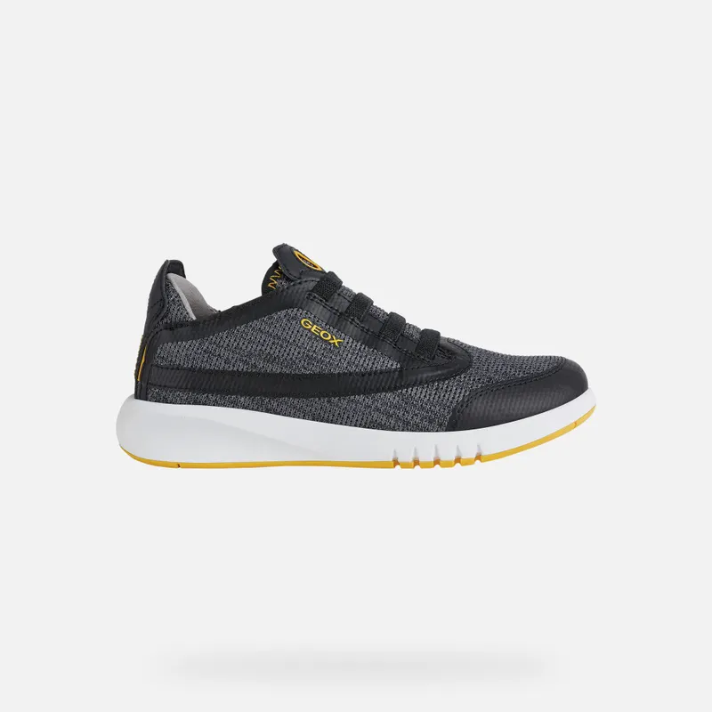 Geox Aeranter Boy black/yellow (J25BNA07TBCC0054)