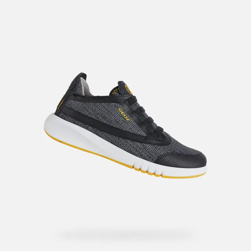 Geox Aeranter Boy black/yellow (J25BNA07TBCC0054)