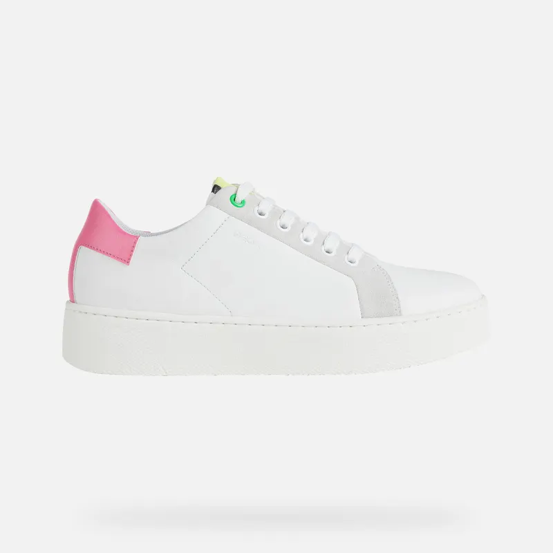 Geox Skyely Woman off white/fuchsia (D16QXC08554C0835)