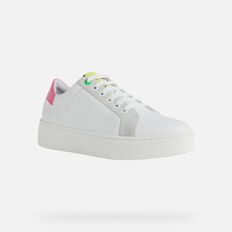 Geox Skyely Woman off white/fuchsia (D16QXC08554C0835)
