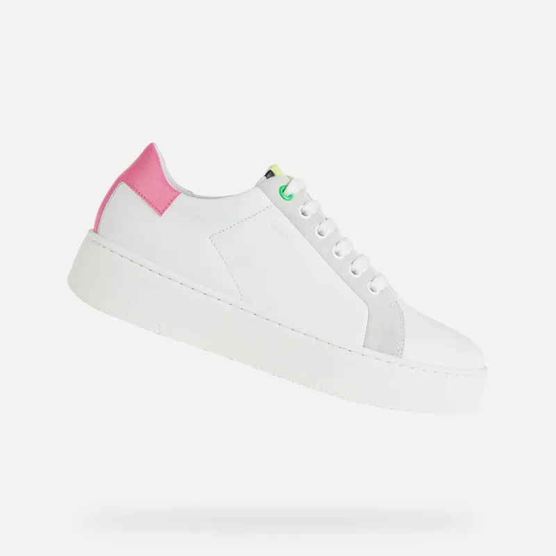 Geox Skyely Woman off white/fuchsia (D16QXC08554C0835)