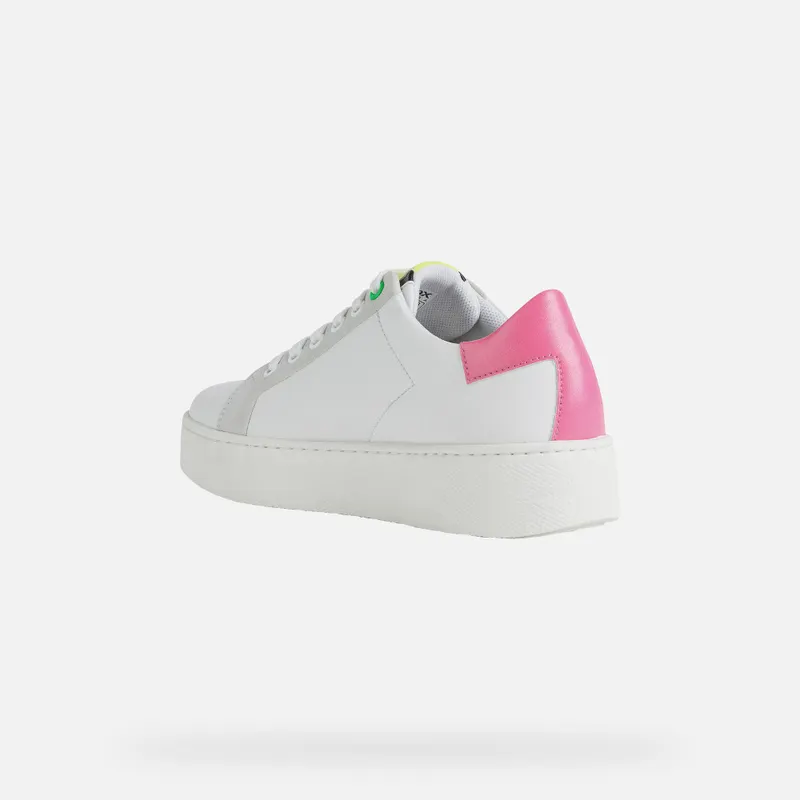Geox Skyely Woman off white/fuchsia (D16QXC08554C0835)