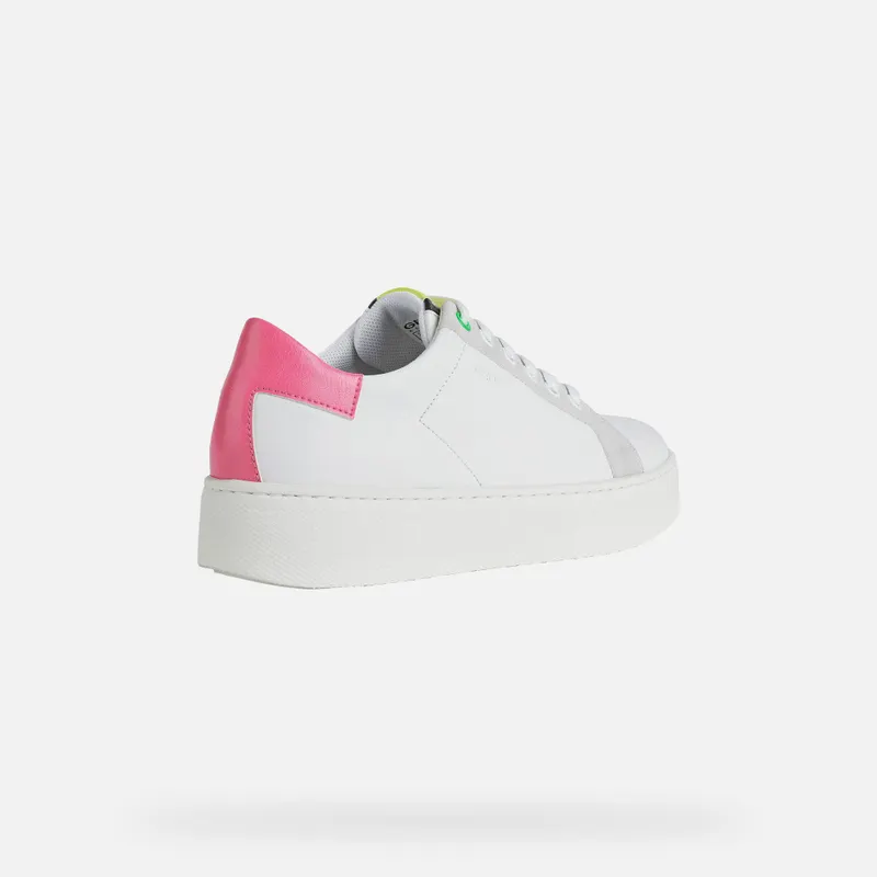 Geox Skyely Woman off white/fuchsia (D16QXC08554C0835)