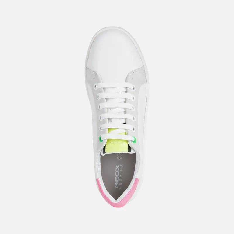 Geox Skyely Woman off white/fuchsia (D16QXC08554C0835)