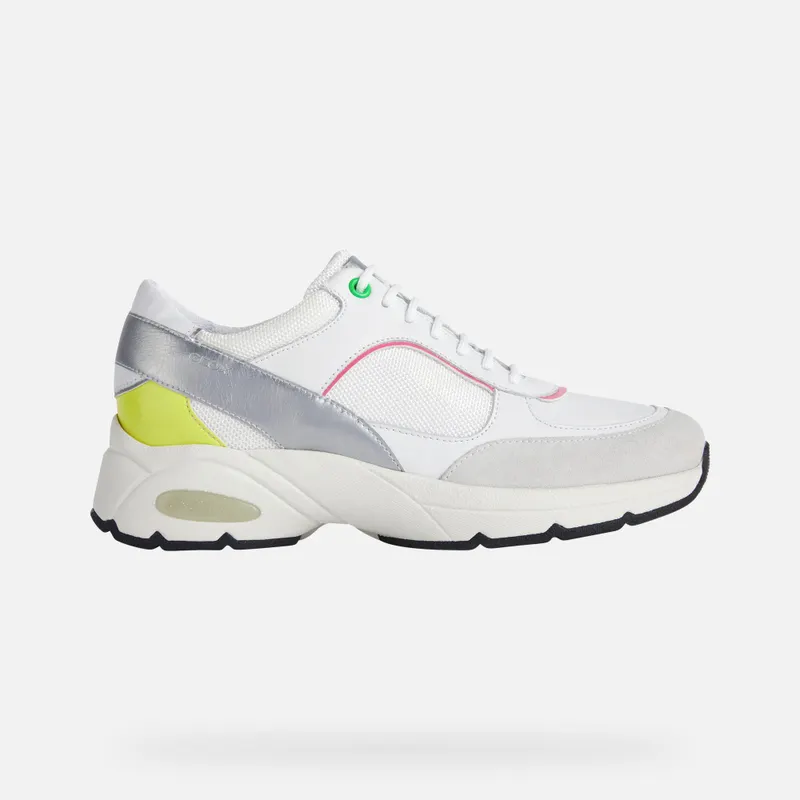 Geox Alhour Woman white/fluo fuchsia (D15FGA08514C1441)