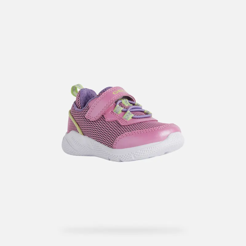 Geox Sprintye Baby fuchsia/acid green (B254TE07TBCC8N3A)