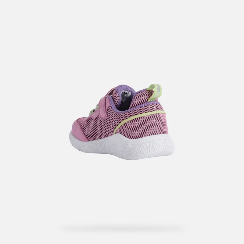 Geox Sprintye Baby fuchsia/acid green (B254TE07TBCC8N3A)