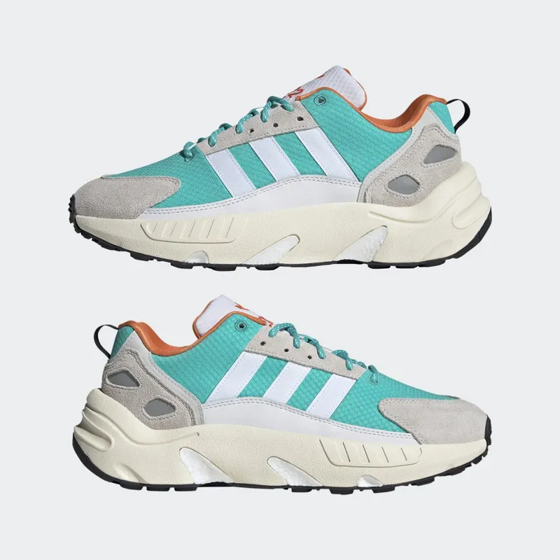 adidas ZX 22 BOOST Cloud White / Semi Mint Rush / Semi Solar Orange (GY6693)