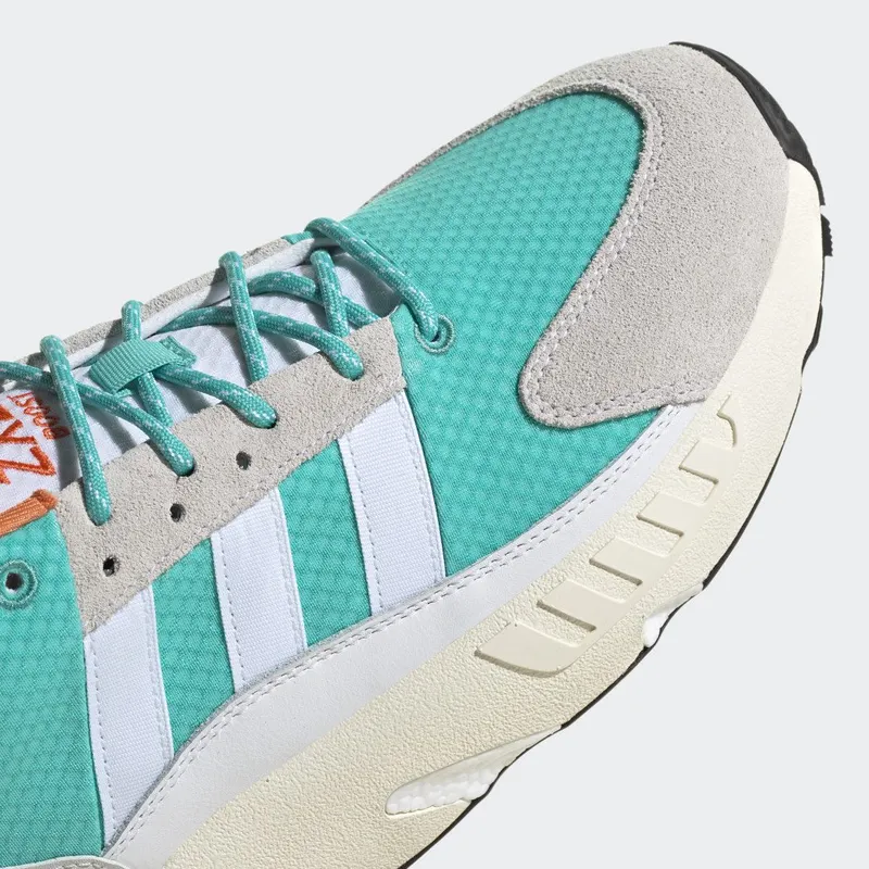 adidas ZX 22 BOOST Cloud White / Semi Mint Rush / Semi Solar Orange (GY6693)