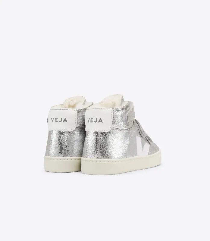 Veja ESPLAR MID FURED SUEDE SILVER WHITE (MF0902723)