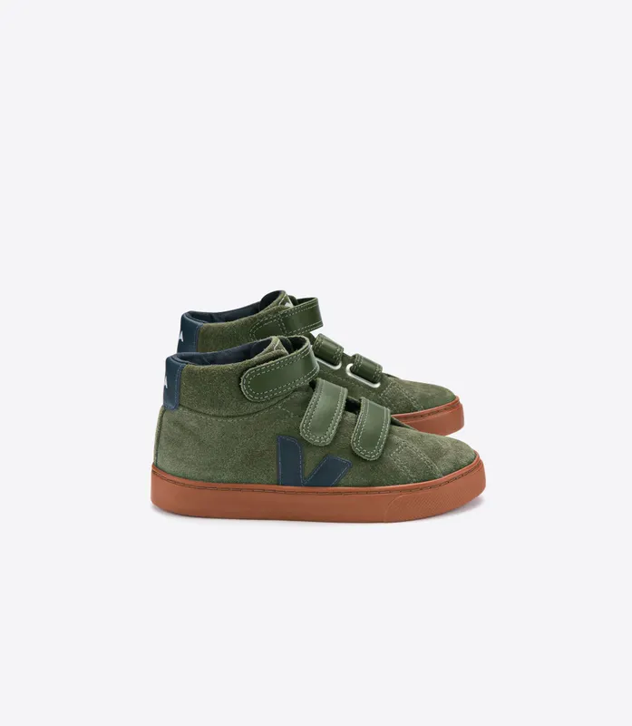 Veja ESPLAR MID SUEDE OLIVE RUST SOLE (RMV031772)