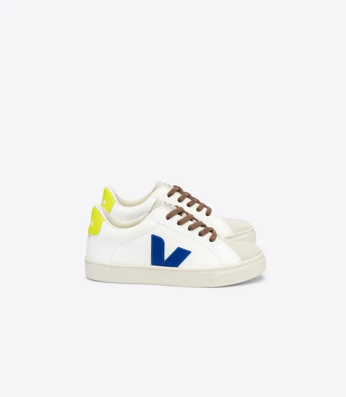 Veja ESPLAR LACES CHROMEFREE LEATHER WHITE INDIGO JAUNE FLUO (RS0512678)