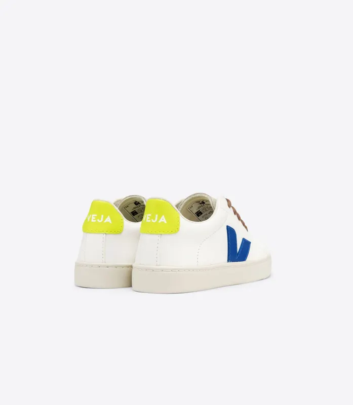 Veja ESPLAR LACES CHROMEFREE LEATHER WHITE INDIGO JAUNE FLUO (RS0512678)