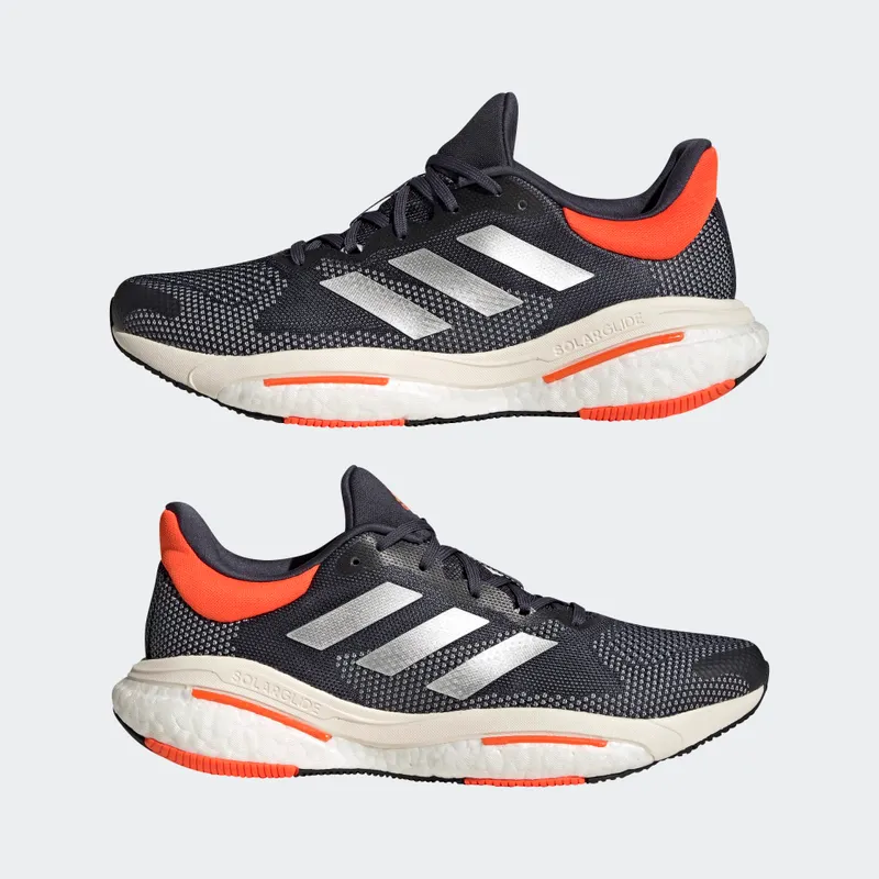 adidas Solarglide 5 Shadow Navy / Silver Metallic / Impact Orange (GX6706)