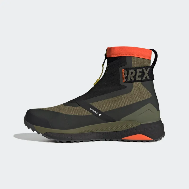 adidas Terrex Free Hiker COLD.RDY Hiking Focus Olive / Pulse Olive / Impact Orange (GY6757)