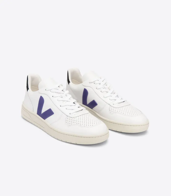 Veja V-10 LEATHER WHITE PURPLE BLACK (VX0202618)