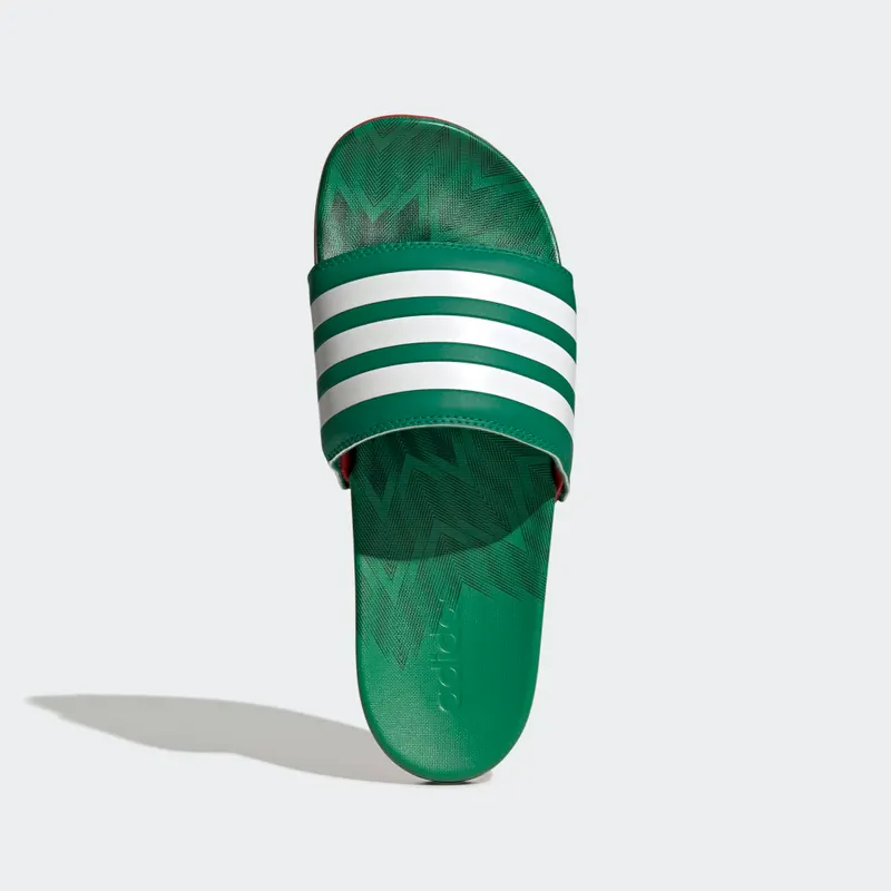 adidas adilette Comfort Badslippers Vivid Green / Cloud White / Scarlet (GX7221)