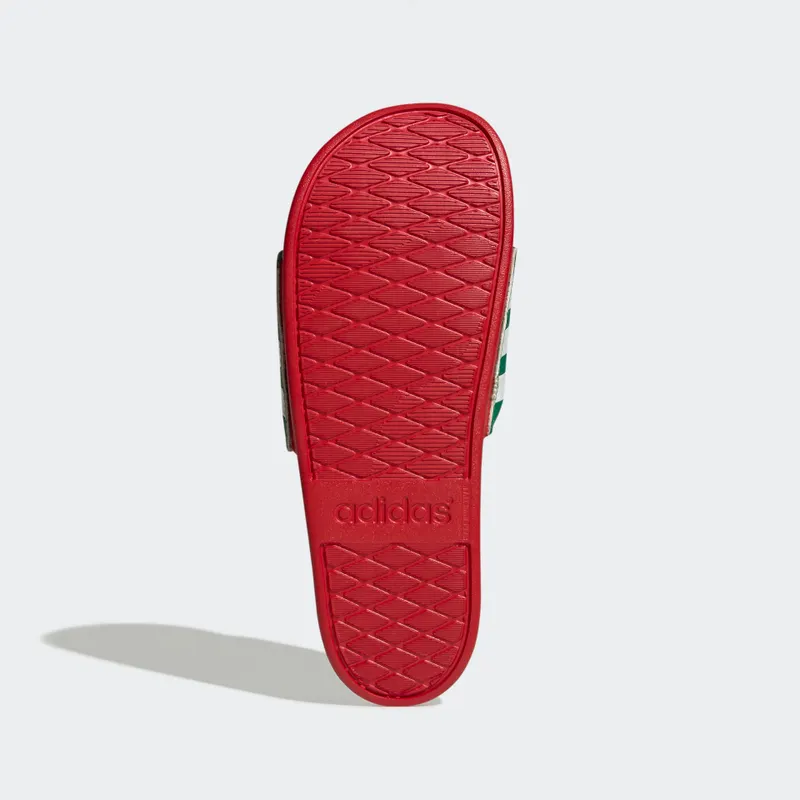 adidas adilette Comfort Badslippers Vivid Green / Cloud White / Scarlet (GX7221)