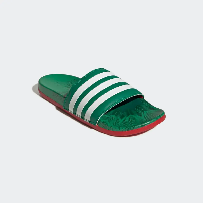 adidas adilette Comfort Badslippers Vivid Green / Cloud White / Scarlet (GX7221)