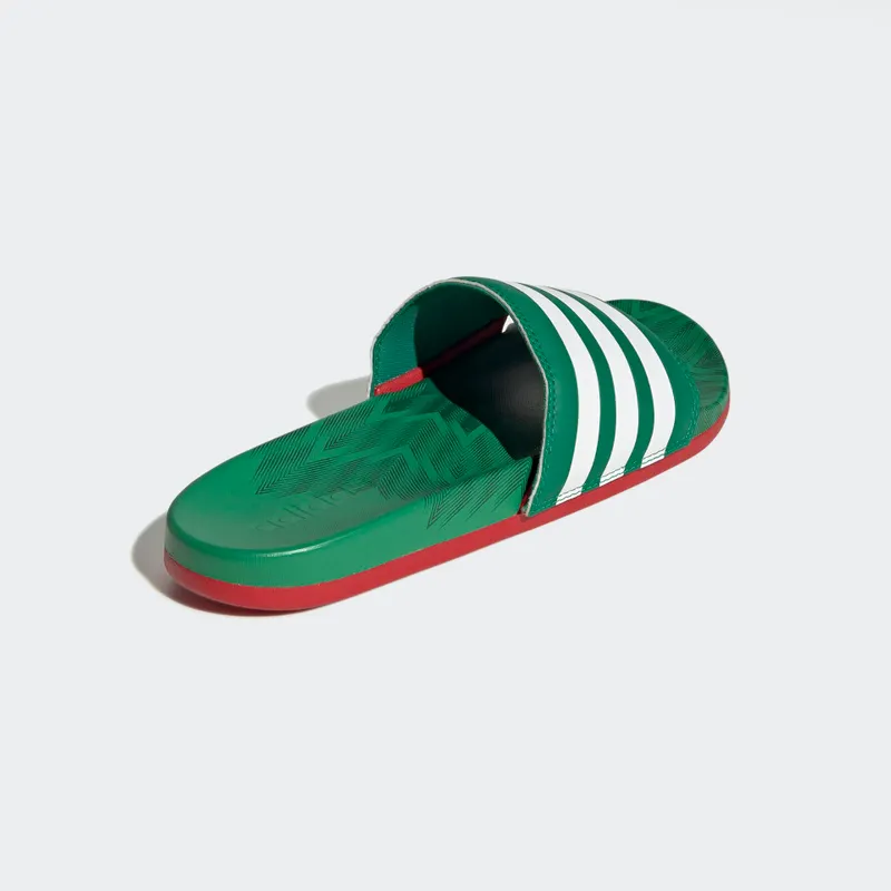 adidas adilette Comfort Badslippers Vivid Green / Cloud White / Scarlet (GX7221)