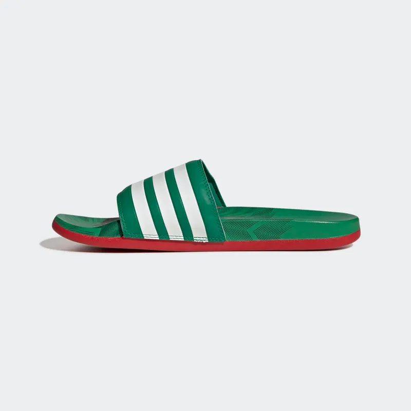 adidas adilette Comfort Badslippers Vivid Green / Cloud White / Scarlet (GX7221)