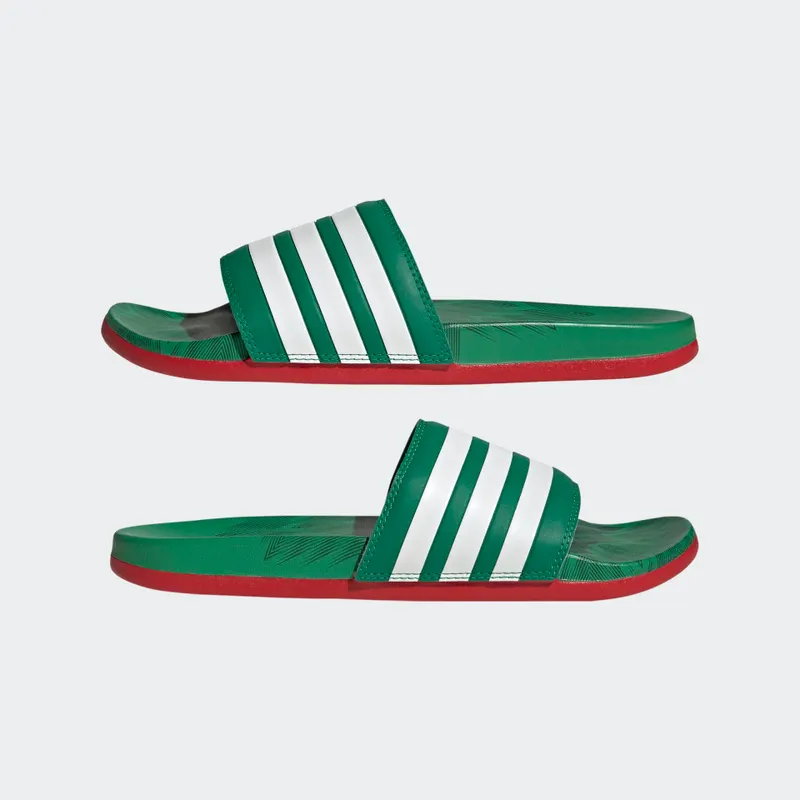 adidas adilette Comfort Badslippers Vivid Green / Cloud White / Scarlet (GX7221)