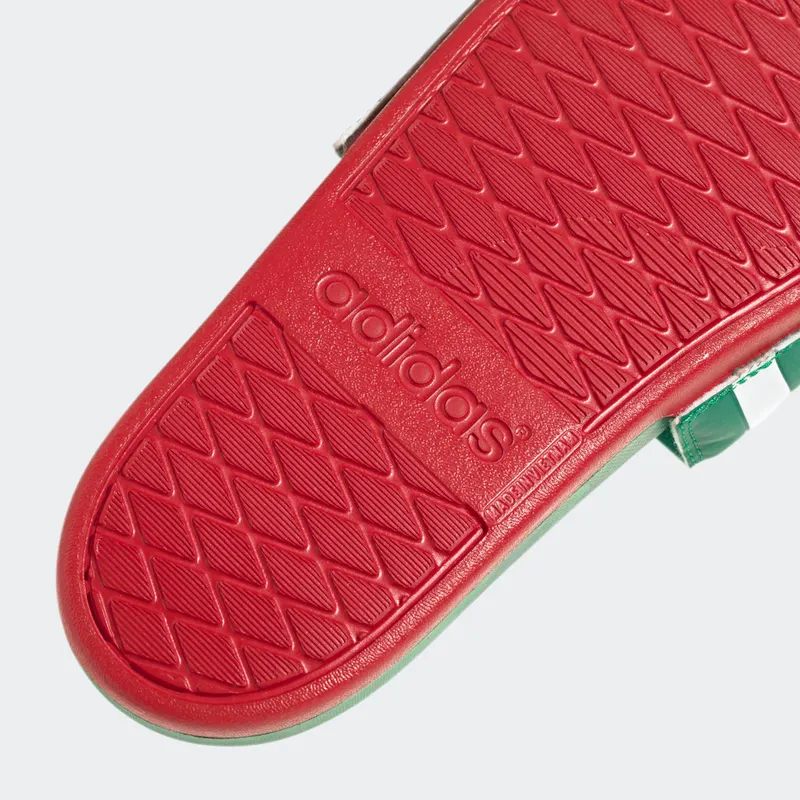 adidas adilette Comfort Badslippers Vivid Green / Cloud White / Scarlet (GX7221)