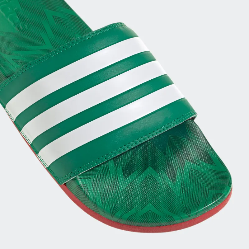 adidas adilette Comfort Badslippers Vivid Green / Cloud White / Scarlet (GX7221)