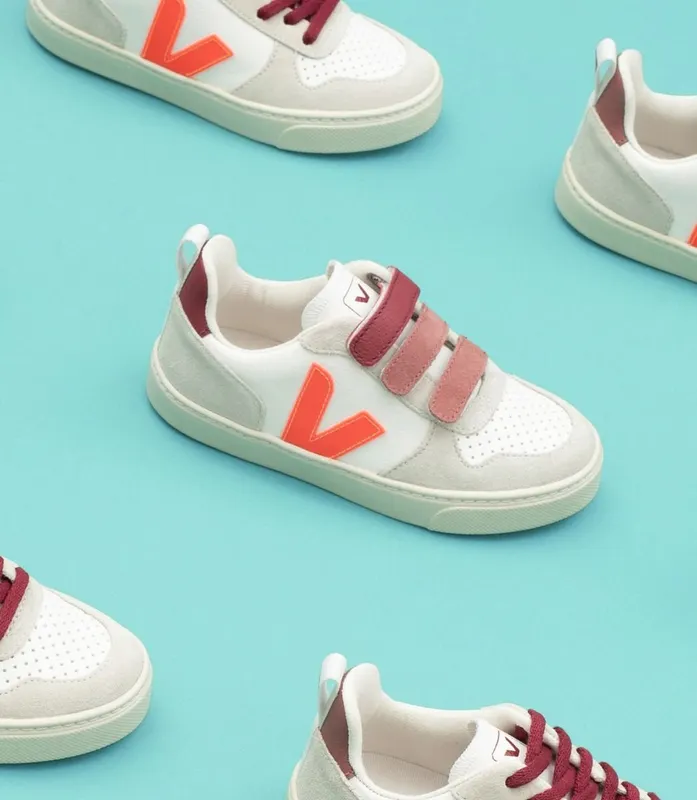 Veja VEJA X BONTON WHITE ORANGE FLUO MARSALA (CXV052449)