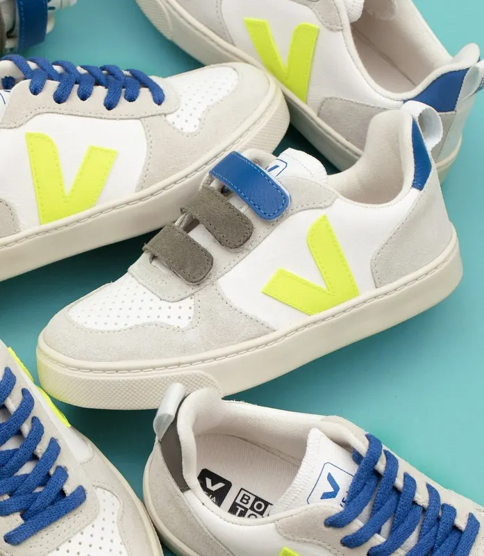 Veja VEJA X BONTON WHITE JAUNE FLUO INDIGO (CXV052455)