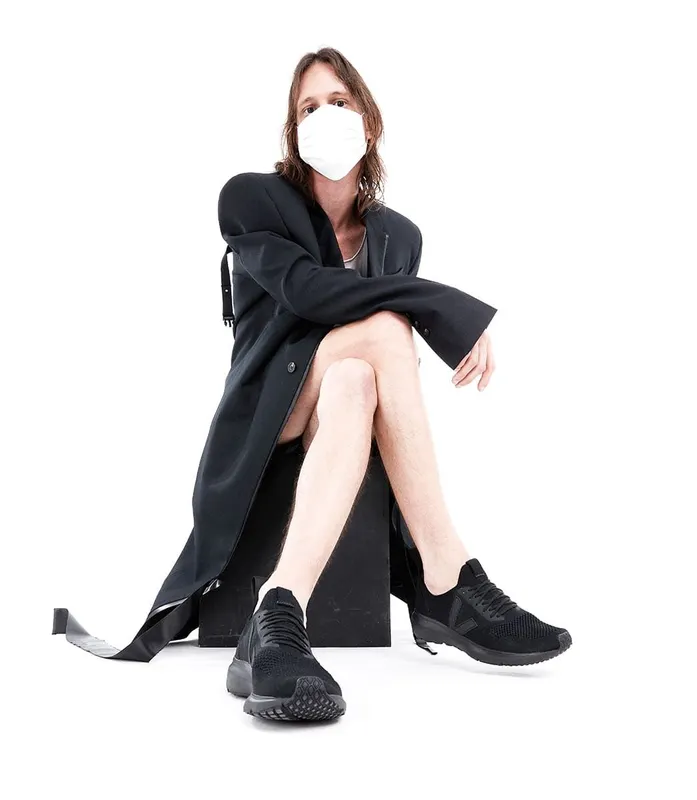 Veja RUNNER STYLE 2 V-KNIT VEJA X RICK OWENS FULL BLACK (OL102456)