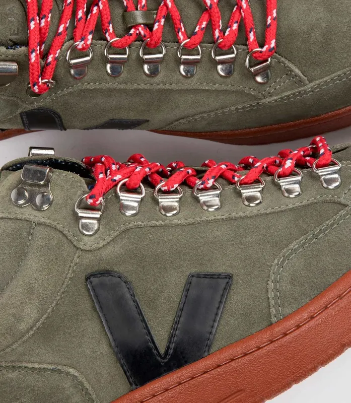 Veja RORAIMA SUEDE OLIVE BLACK RUST SOLE (QR031635)